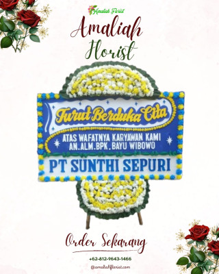 Papan Bunga Duka di Giri Mulya